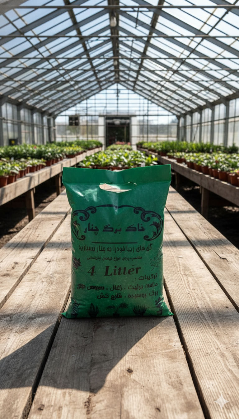خاک برگ چنار۴ لیتری داری مواد مغذی خاک برگ طبیعی و ارگانیک برای گیاهان آپارتمانی و گلخانه