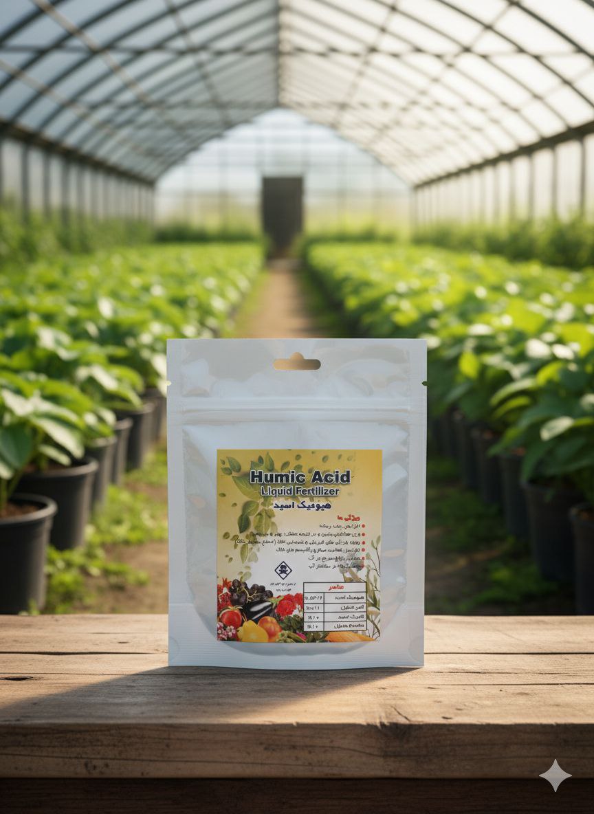 هیومیک اسید ۳۰ گرمی بهبود ساختار خاک، افزایش جذب عناصر غذایی و رشد سالم گیاهان